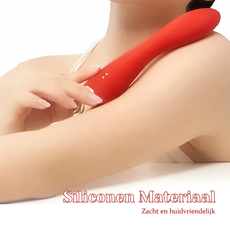 2 In 1 Siliconen Trillende Pulsende G-spot Vibrator