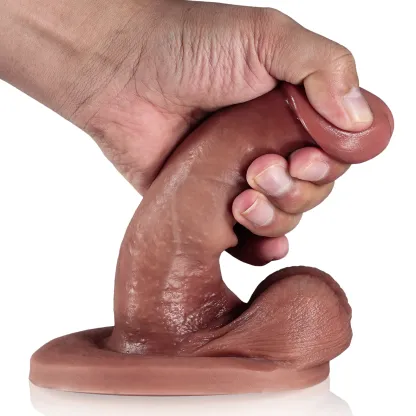 Gay Levensechte Dildo Zuignap 15.5cm