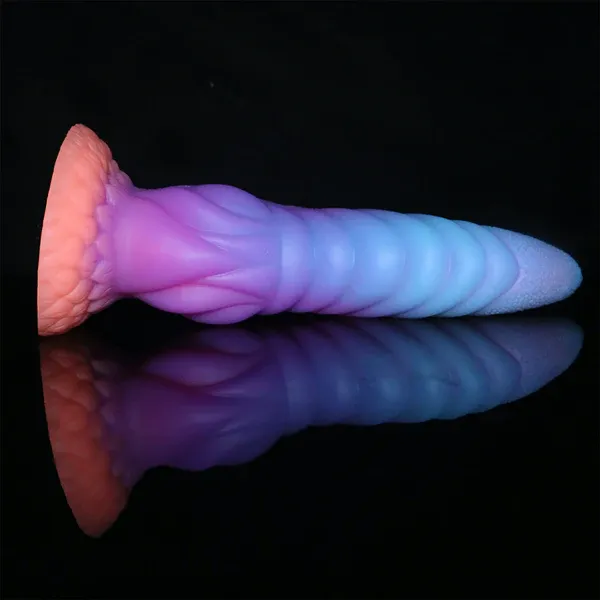 Glow In The Dark Tentacle Dildo met Zuignap 25cm