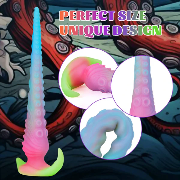 Glow In The Dark Tentacle Silicone Dildo 44.5cm