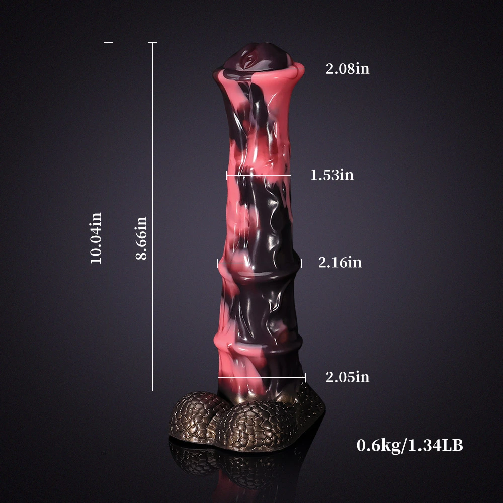 Grote Levensechte Zachte Siliconen Paarden Dildo 25.5cm