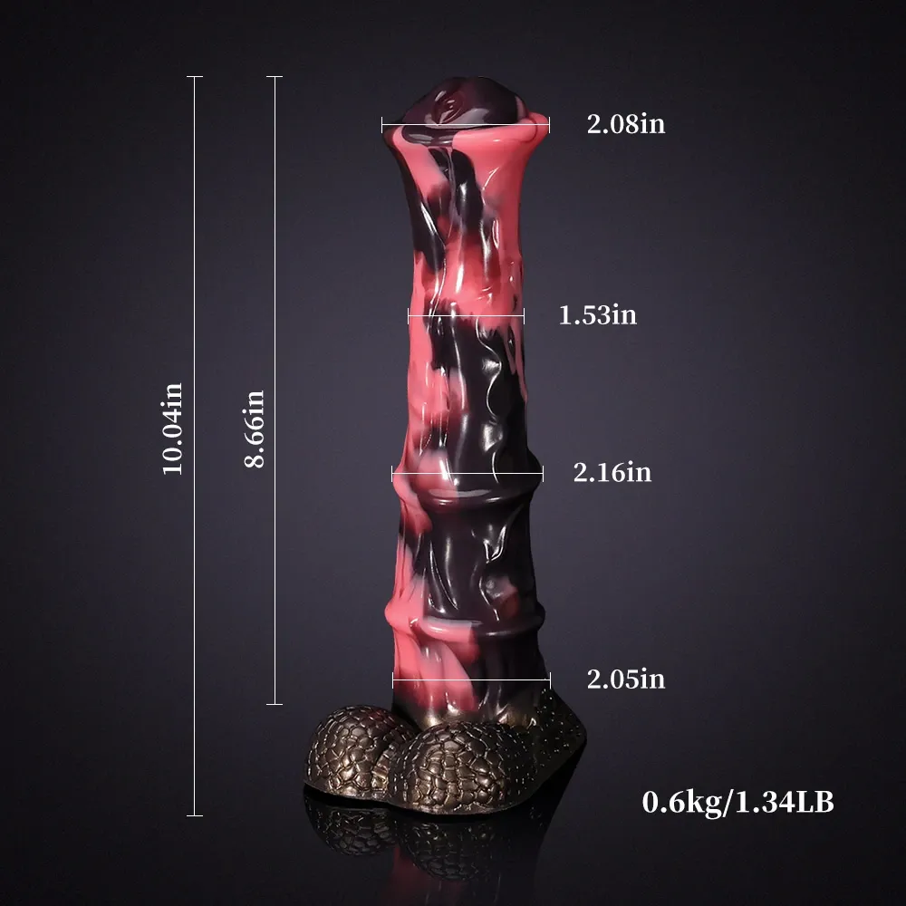 Grote Levensechte Zachte Siliconen Paarden Dildo 25.5cm