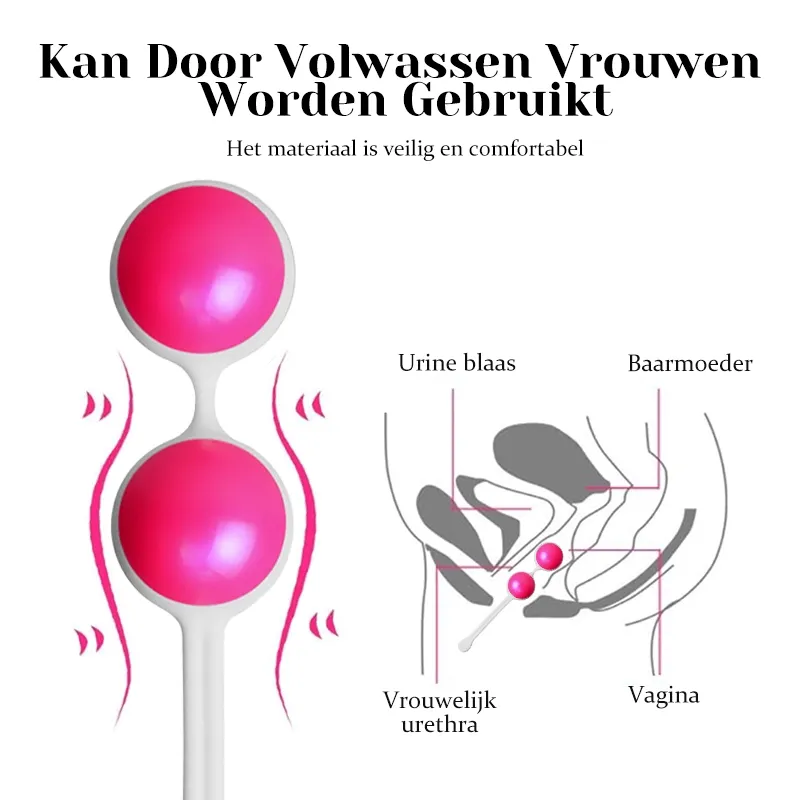 Vrouwelijke Kegel Balls Vaginale Oefenhalter