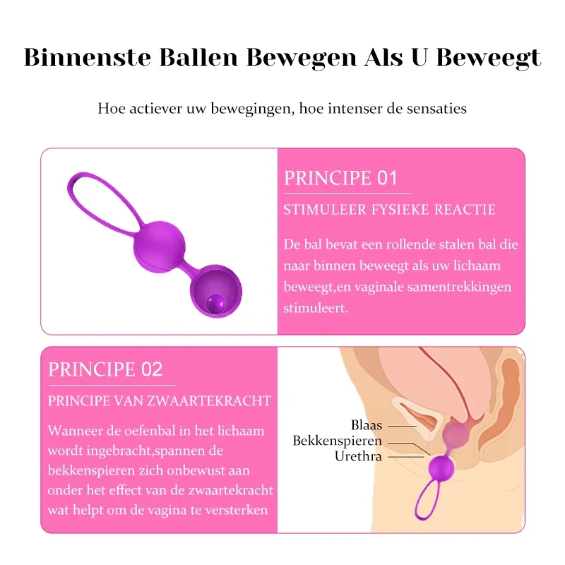 Premium Silicone Kegel Balls Voor Vrouwen