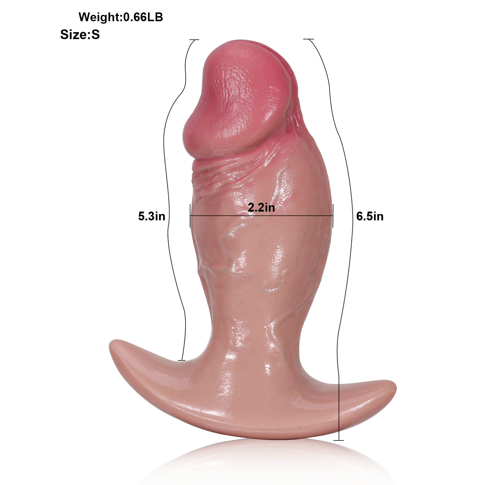 Kleine Dildo Buttplug Voor Beginners 16.5cm