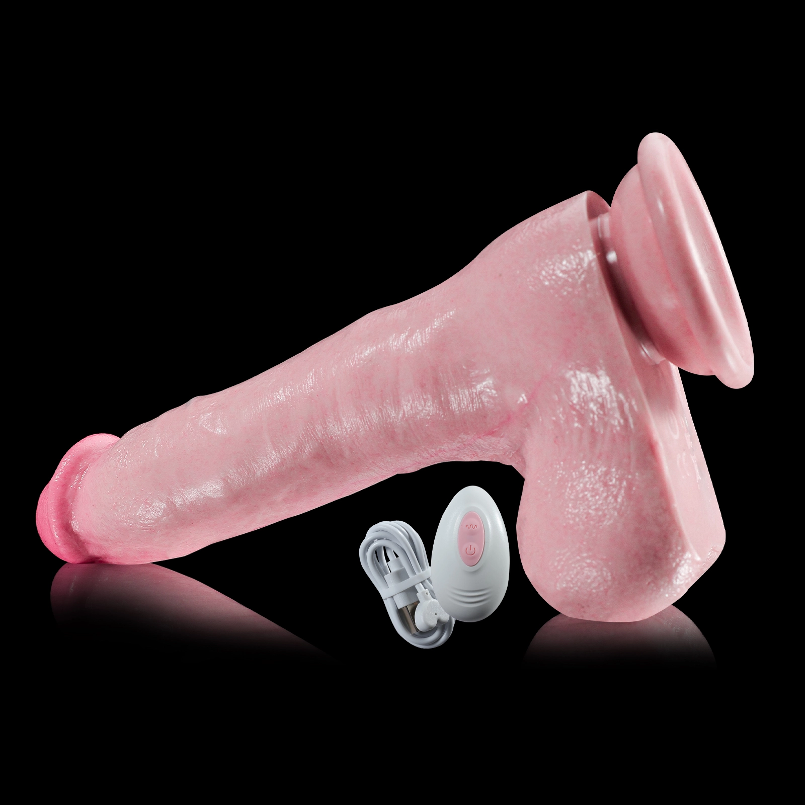 Levensechte Elektrische stotende Dildo 20.6 cm