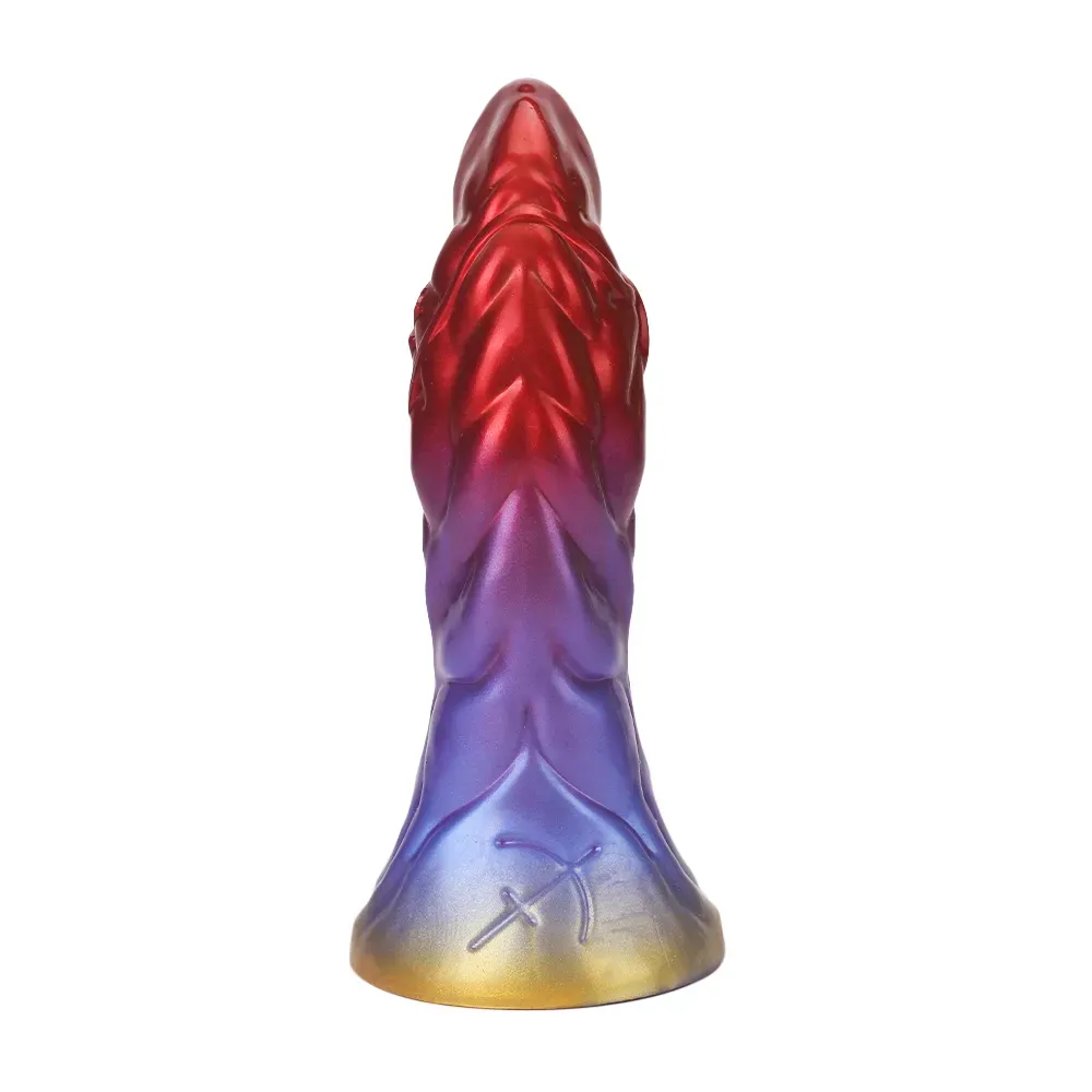 Levensechte Red Blauwe Monster Dildo 23cm