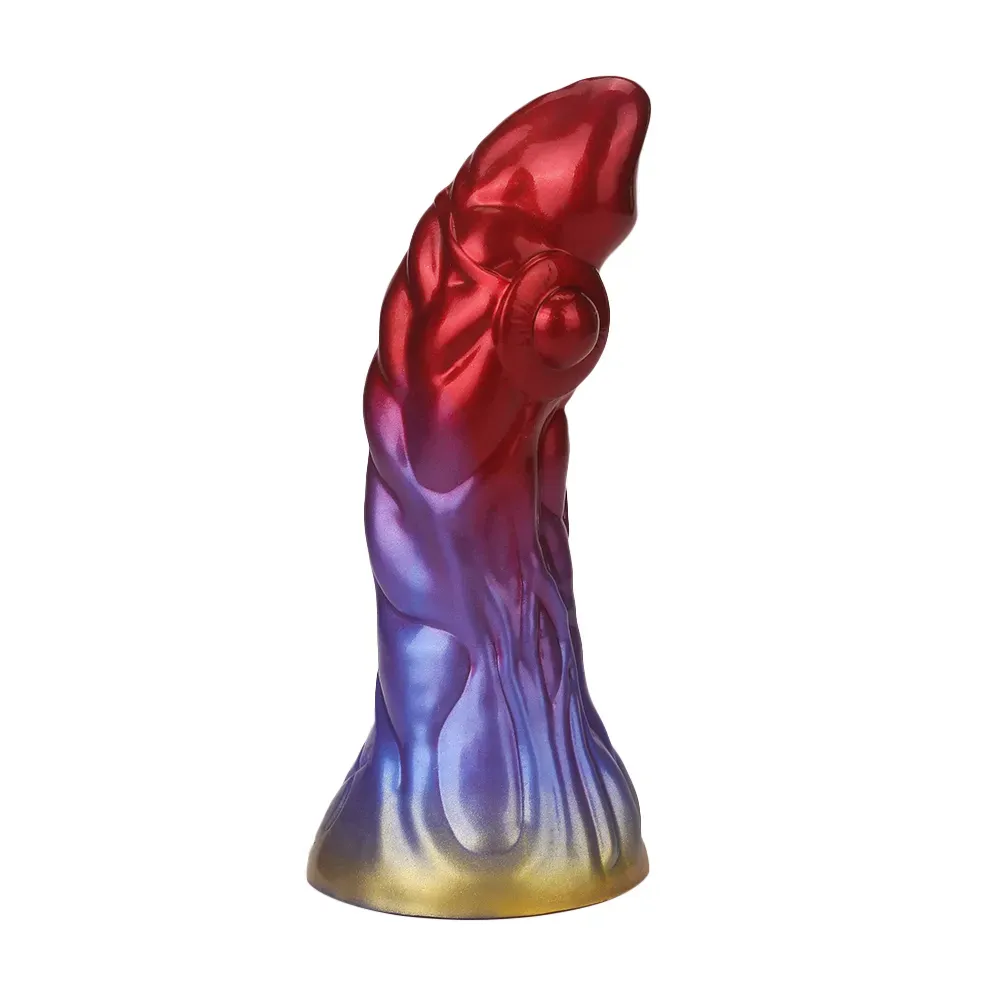 Levensechte Red Blauwe Monster Dildo 23cm