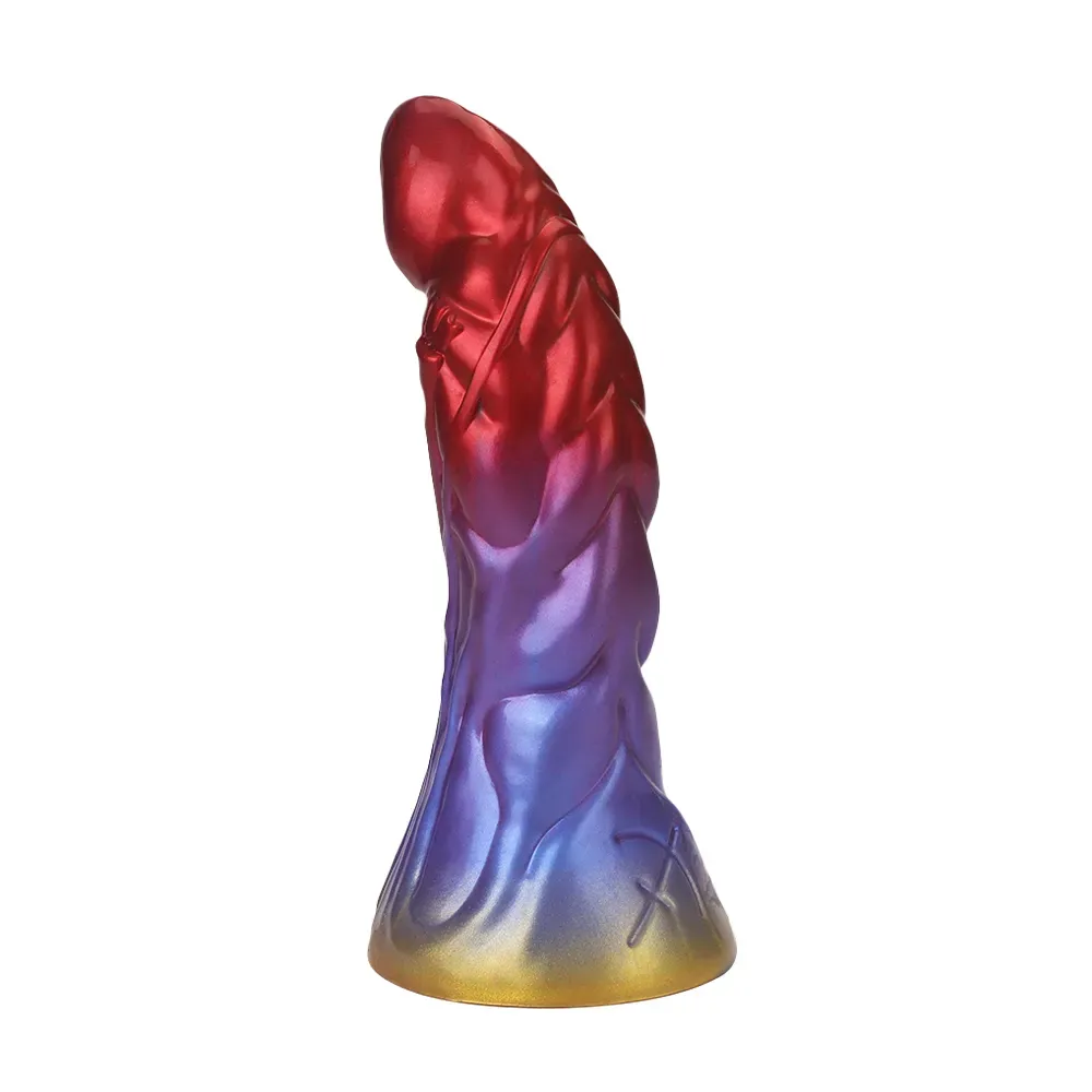 Levensechte Red Blauwe Monster Dildo 23cm
