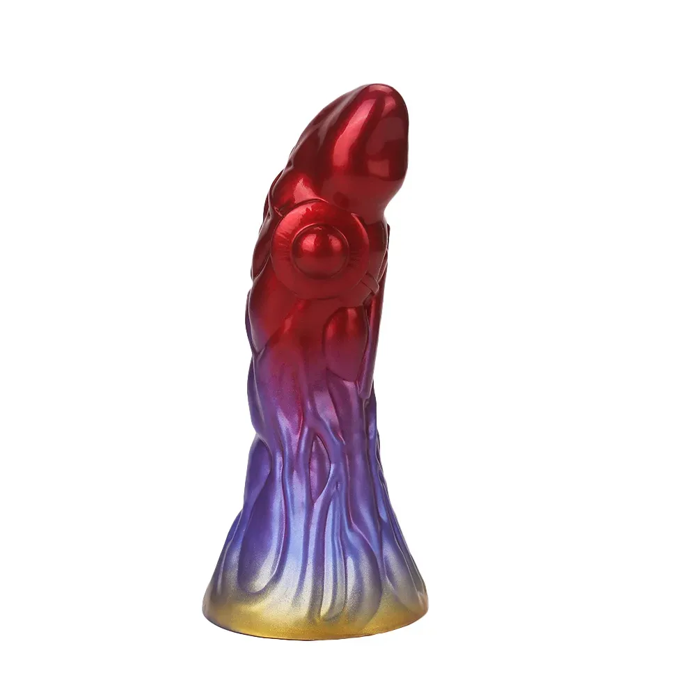 Levensechte Red Blauwe Monster Dildo 23cm