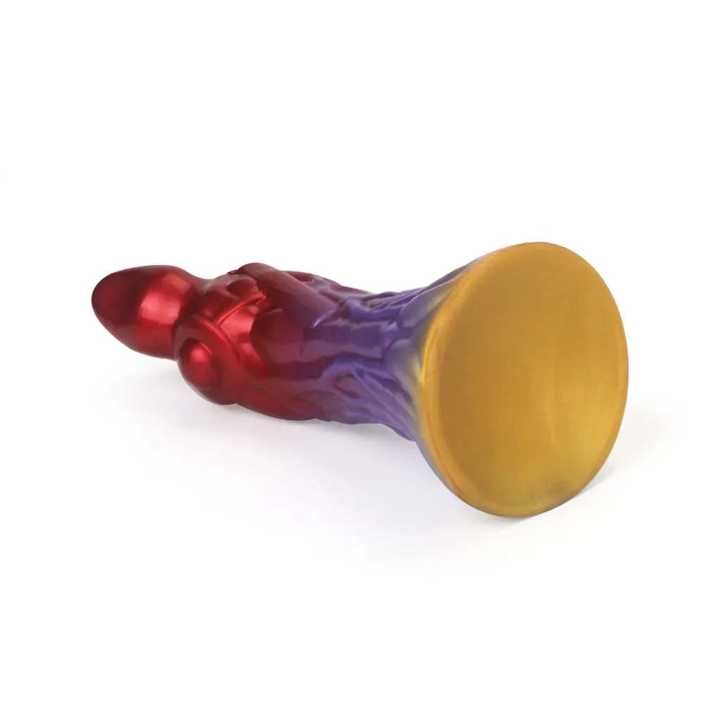 Levensechte Red Blauwe Monster Dildo 23cm