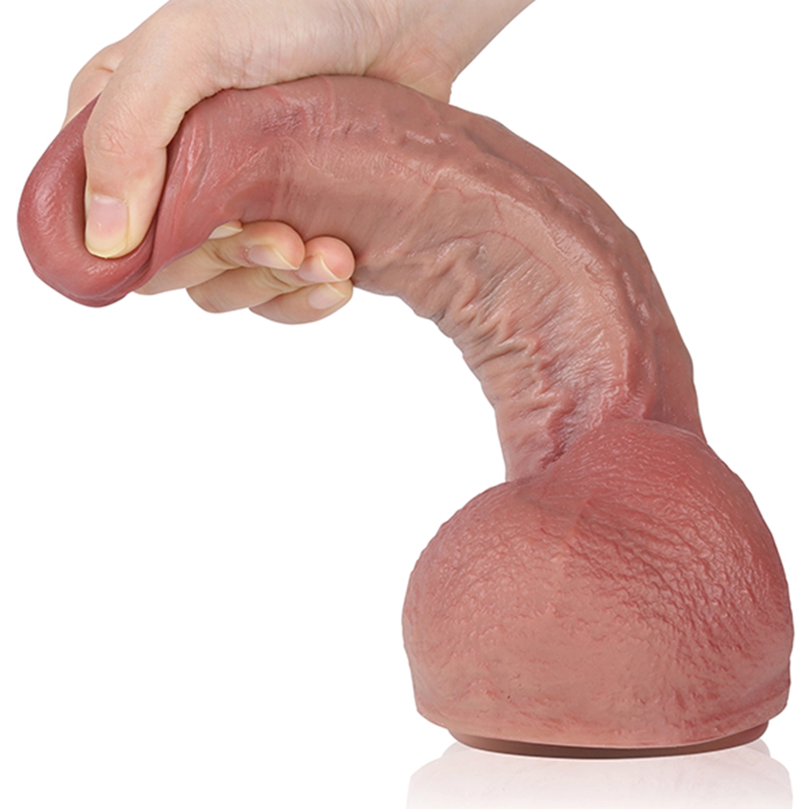 Levensechte Siliconen Dildo met Zuignap 23.5cm