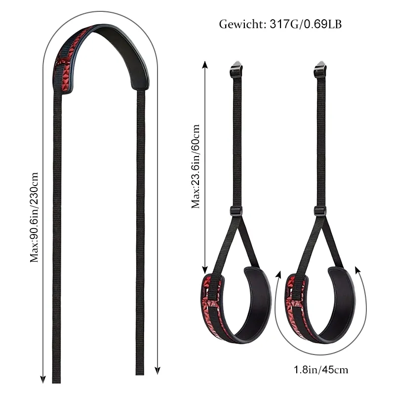 Lichaam Seks Schommel Met Leren Bondage Band