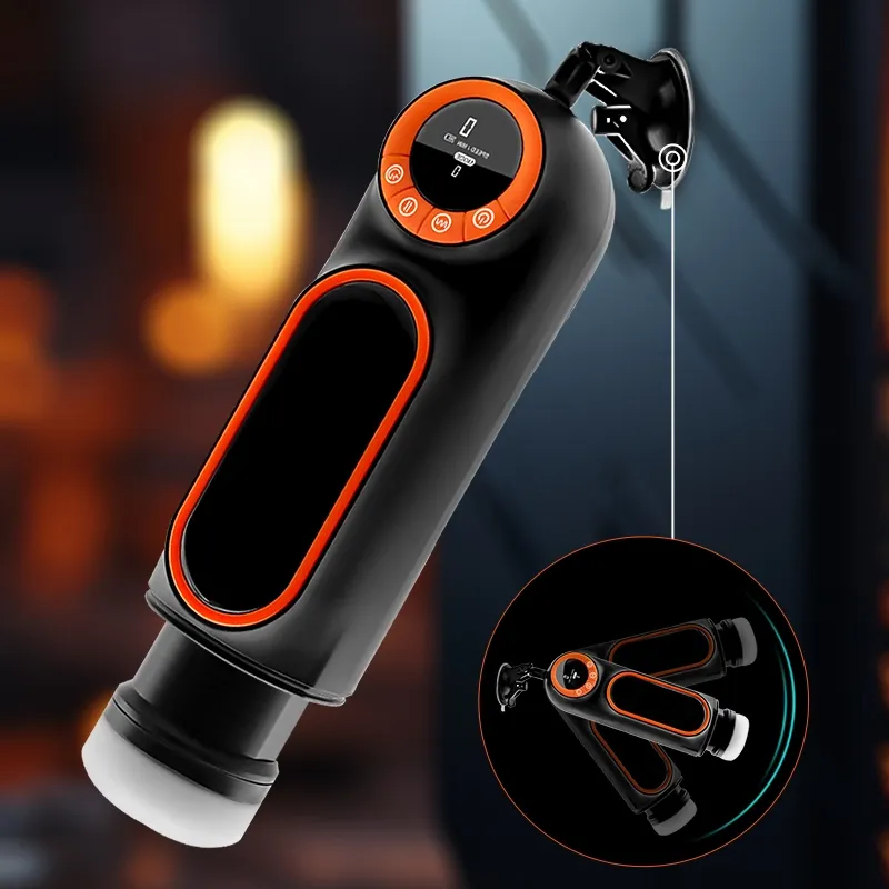 Hands-free Masturbator met 10 Stuwende Vibraties en 4 Zuigstanden