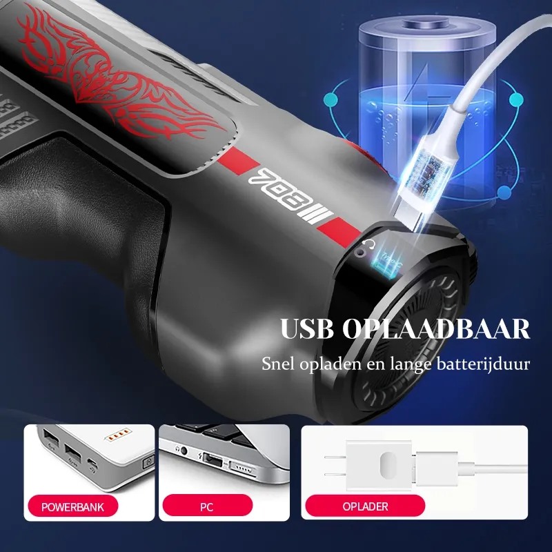 Leten 708 Future Pro Masturbator met 10 Stoten, 10 Luchtzak Massager en 2 Mouwen
