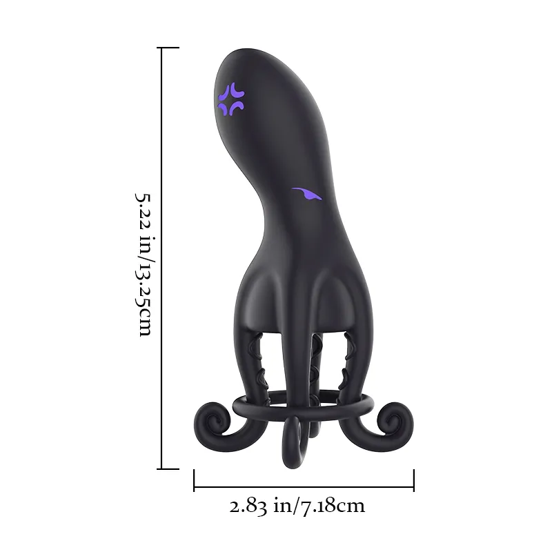 Penis Stimulator met 10 Vibraties en Octopus Tentakel Stimulatie