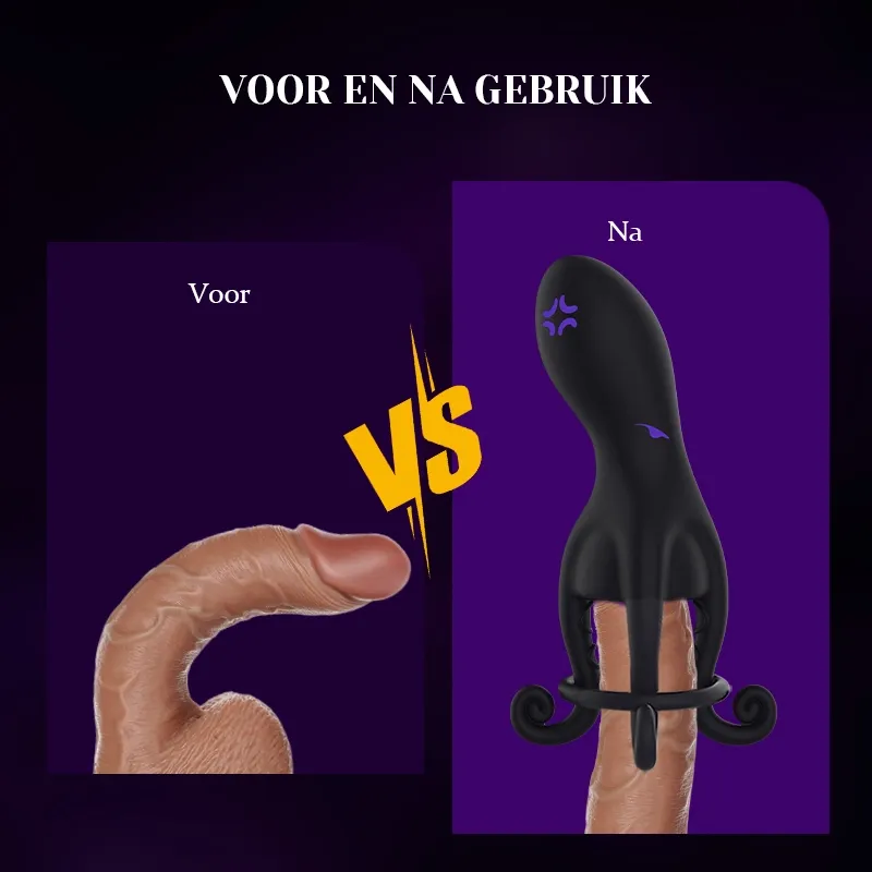 Penis Stimulator met 10 Vibraties en Octopus Tentakel Stimulatie