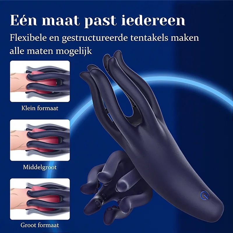 Penis Vibrator met 10 Vibratiestanden en Monster Tentakel