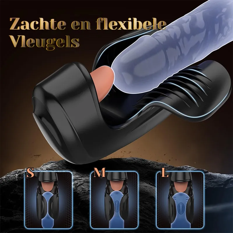 Penis Vibrator met 10 Likkende, Tikken en Vibrerende Functies