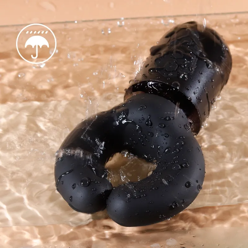 100% Waterdichte Penis Vibrator met 10 Knijpen en Vibreren