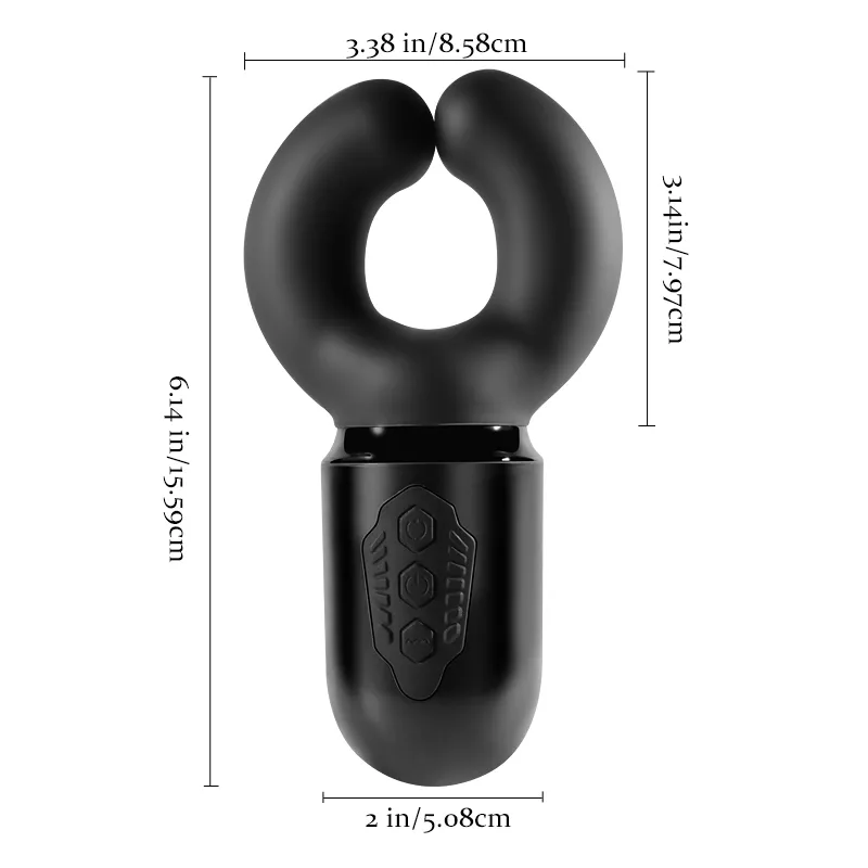 100% Waterdichte Penis Vibrator met 10 Knijpen en Vibreren