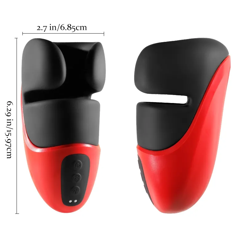 High-end Penis Vibrator met 10 Knijp- en Vibratiefuncties