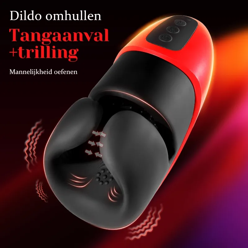High-end Penis Vibrator met 10 Knijp- en Vibratiefuncties