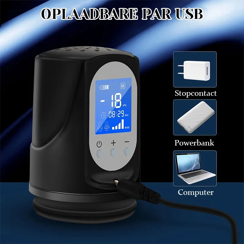 Automatic Penispomp with 4 Suction and 2 Training Modes