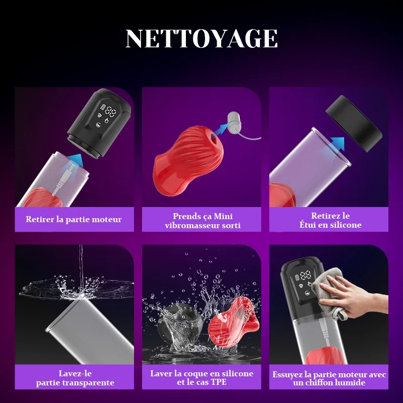 5 Zuig Penispomp met Ingebouwde Trillende Mouw