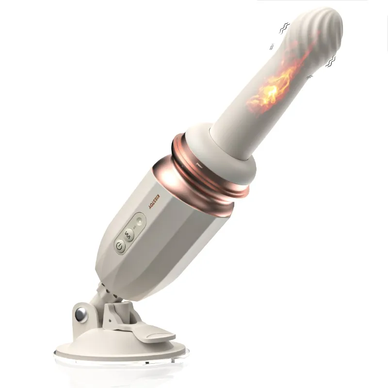 10 Vibratie- en 7 Stootmodi Verwarmde Premium Seksmachine