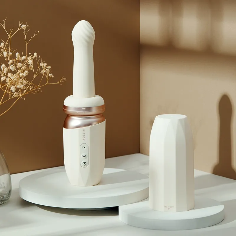 10 Vibratie- en 7 Stootmodi Verwarmde Premium Seksmachine