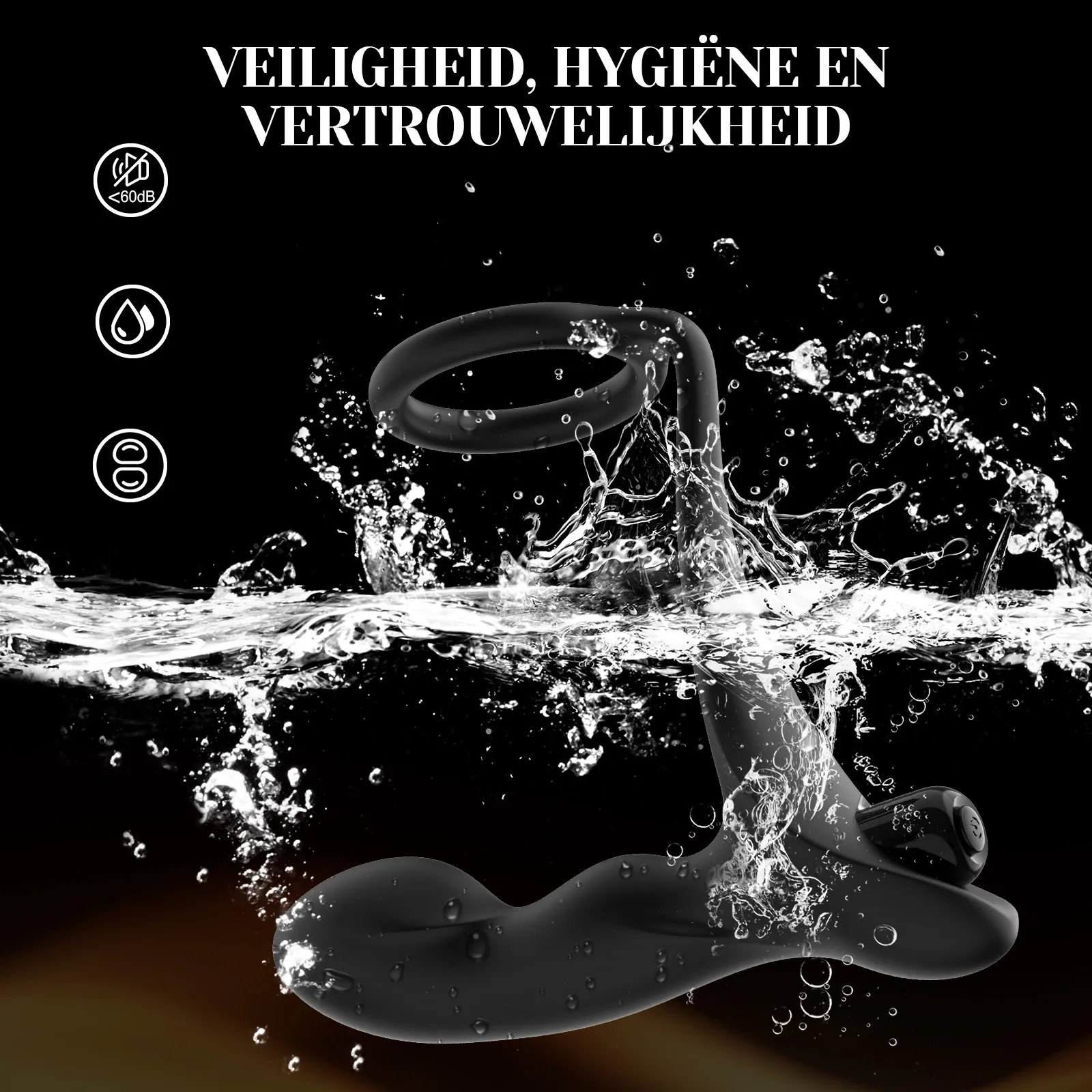 Leten Raptor Prostaat Vibrator met 7 Vibraties en Ingebouwde Motor