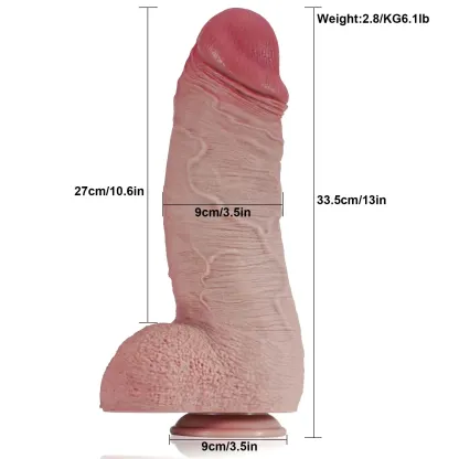 Realistic Dikke Goliath Lange Dildo Met Zuignap 33.5cm