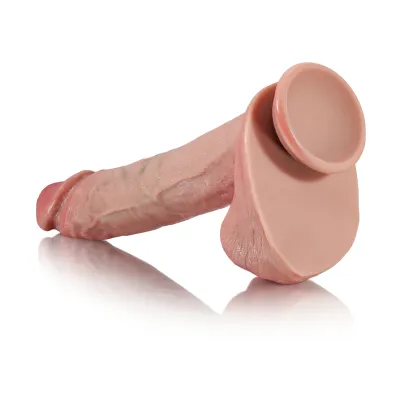 Realistisch Long Anal Zuignap Dildo Met Ballen 25cm