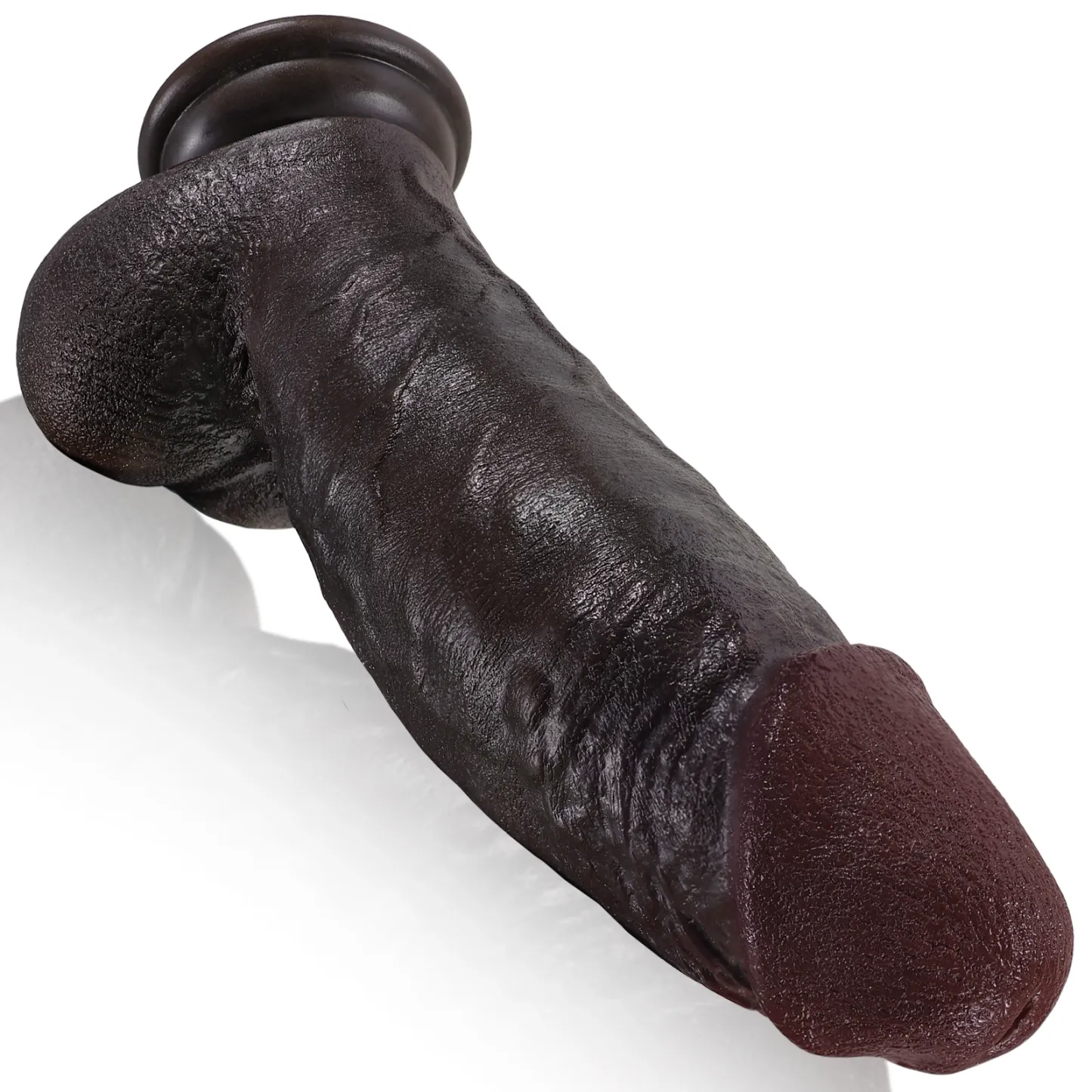 Realistisch Zwarte Dikke Riding Dildo Met Zuignap 21.84cm