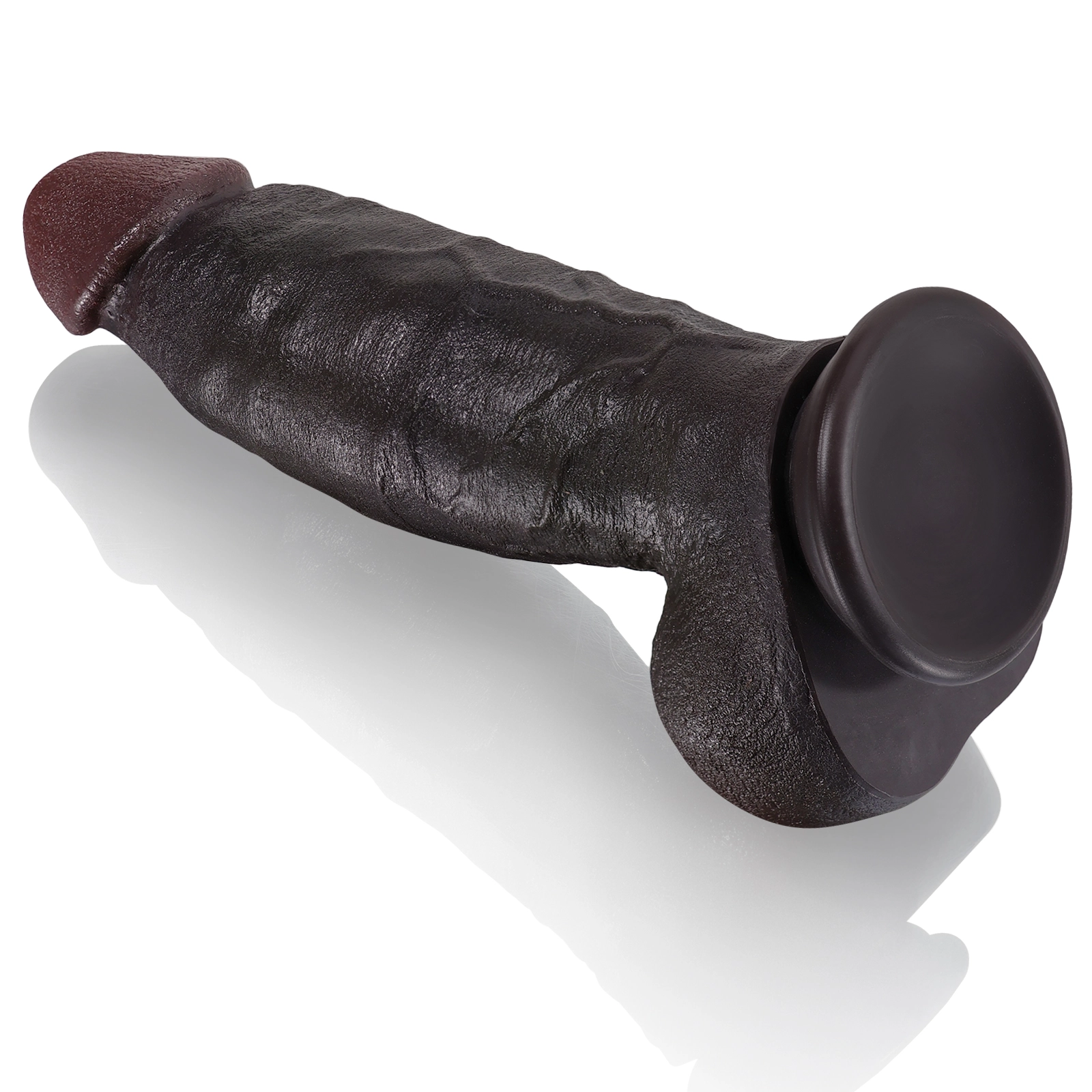 Realistisch Zwarte Dikke Riding Dildo Met Zuignap 21.84cm