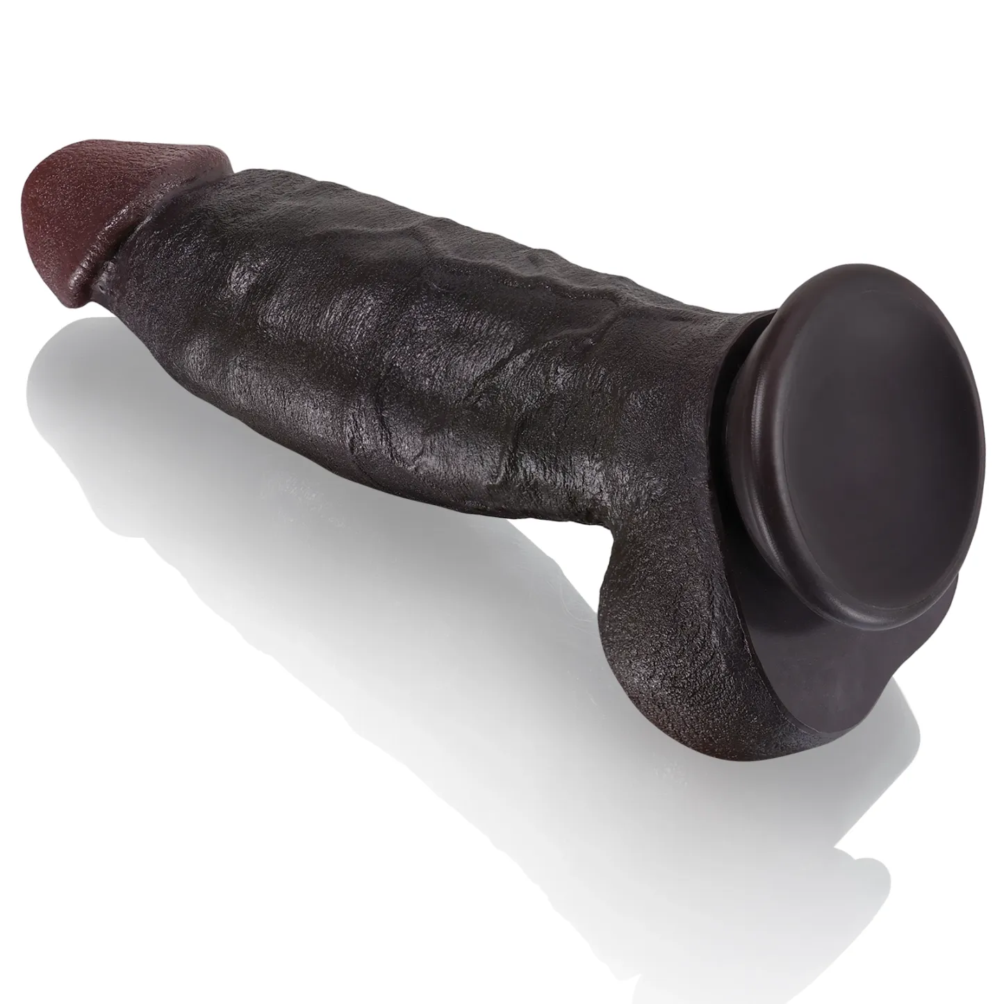 Realistisch Zwarte Dikke Riding Dildo Met Zuignap 21.84cm