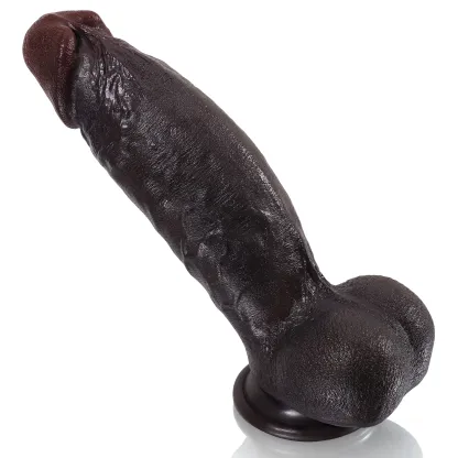 Realistisch Zwarte Dikke Riding Dildo Met Zuignap 21.84cm