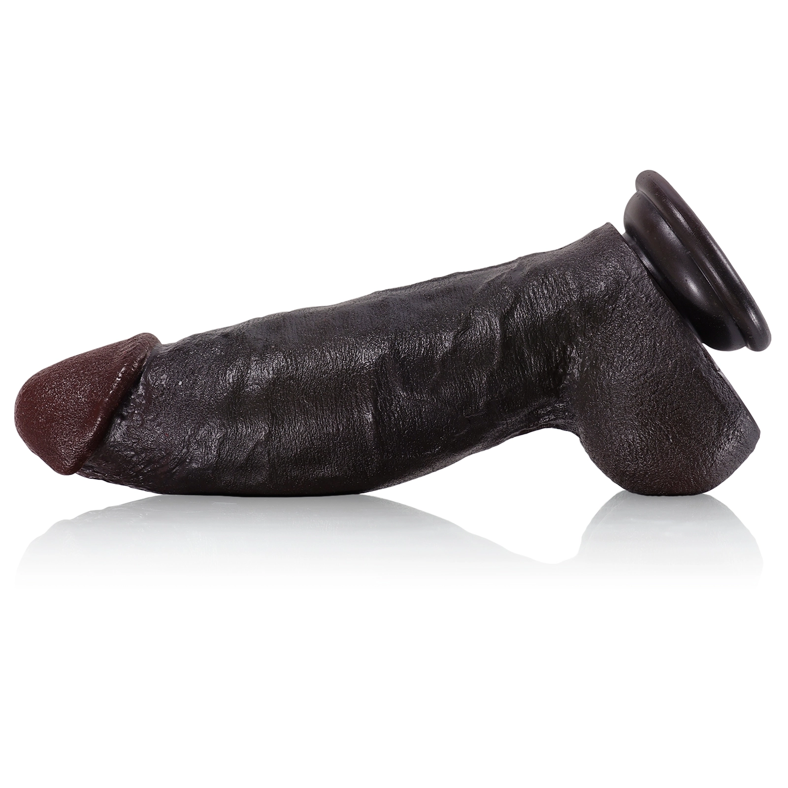 Realistisch Zwarte Dikke Riding Dildo Met Zuignap 21.84cm