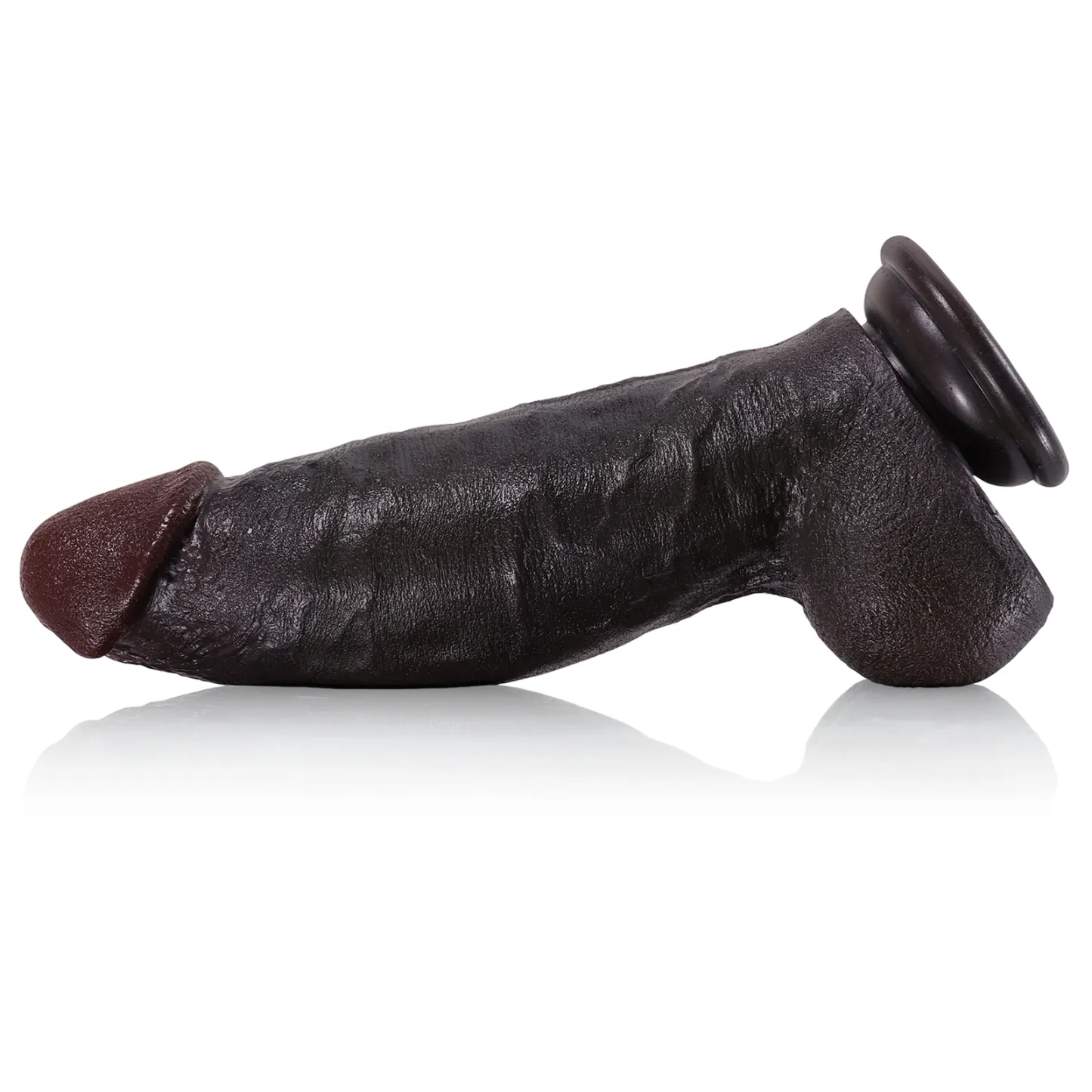 Realistisch Zwarte Dikke Riding Dildo Met Zuignap 21.84cm