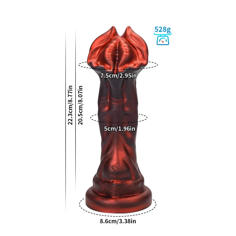 Realistische Flexible Monster Dildo Met Zuignap 22.3cm