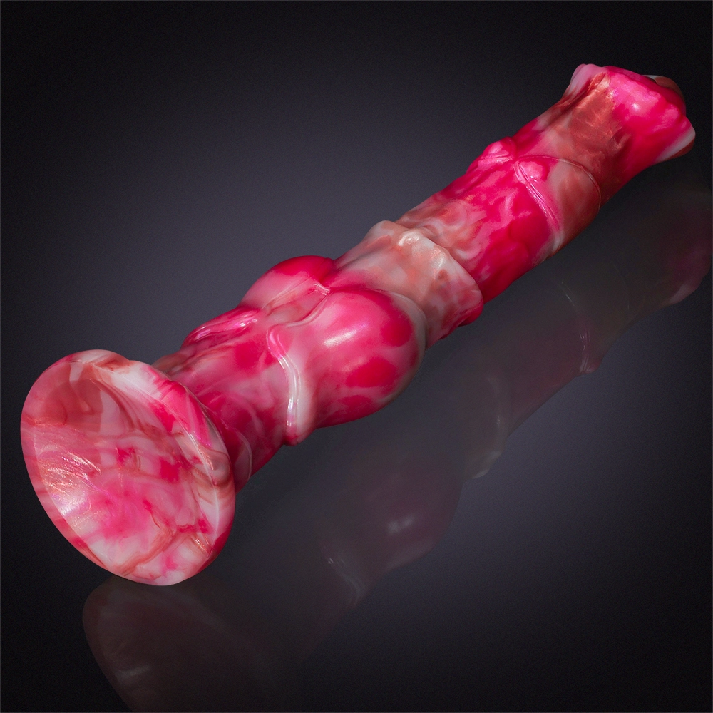 Roze Realistische Long Siliconen Paard Dildo 30.5cm