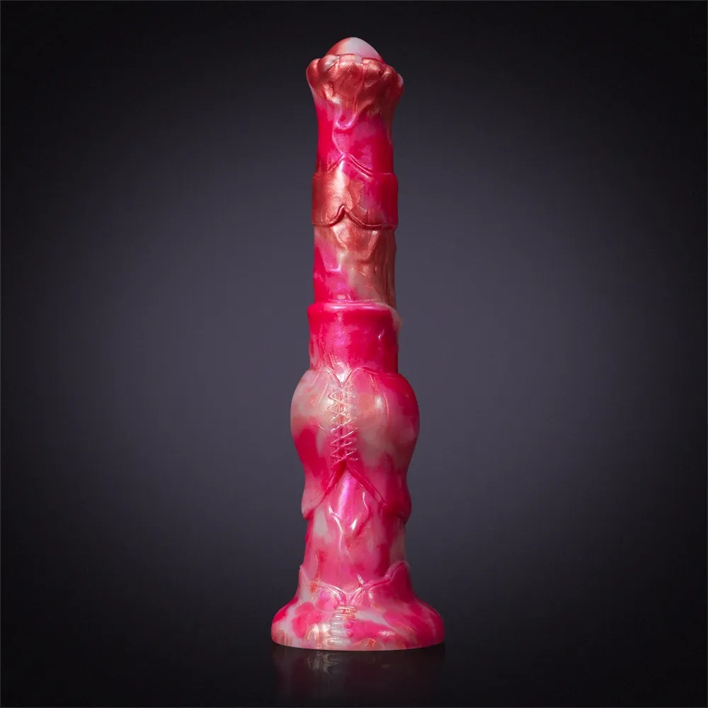 Roze Realistische Long Siliconen Paard Dildo 30.5cm