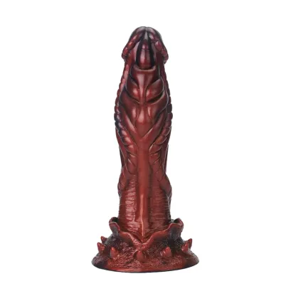 Realistische Red Monster Zuignap Dildo 21.5cm