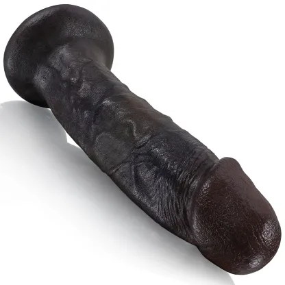 Realistische Siliconen Black Anal Zuignap Dildo 25.4cm