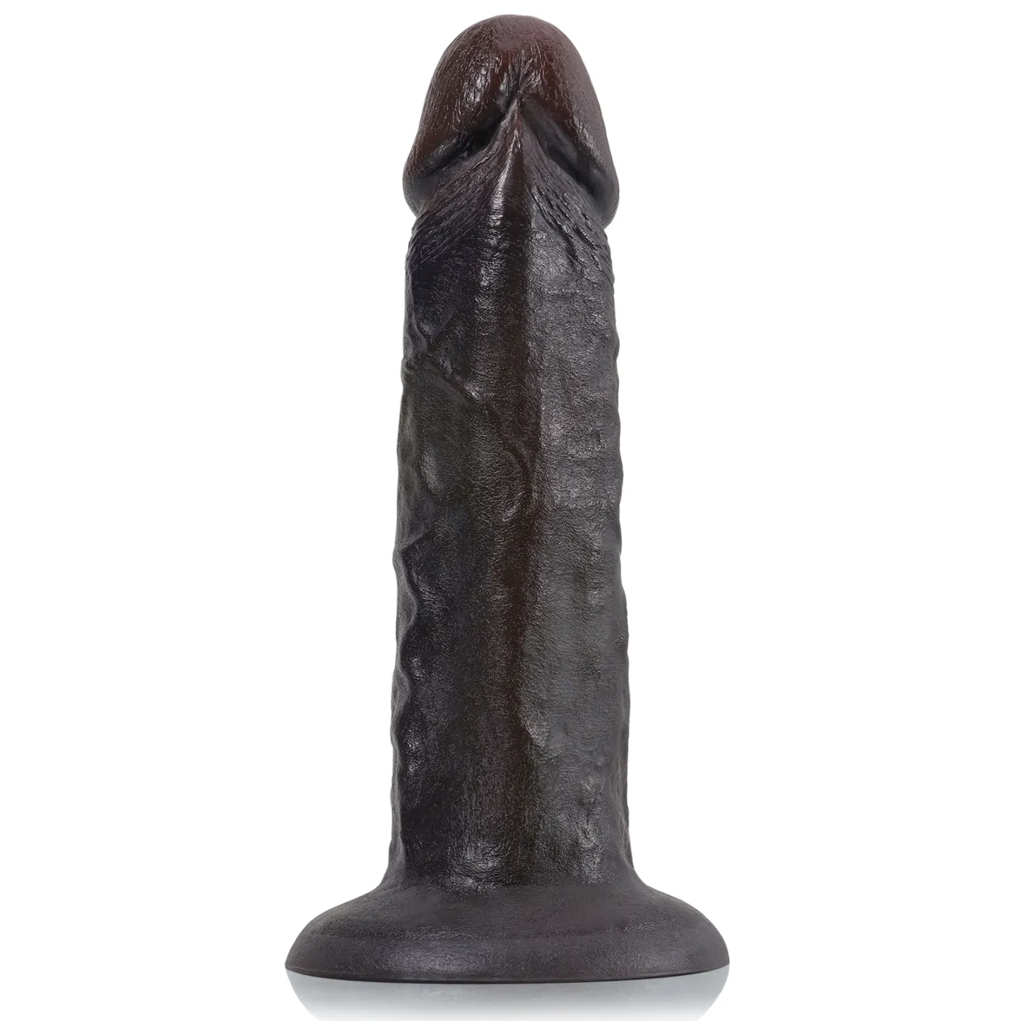 Realistische Siliconen Black Anal Zuignap Dildo 25.4cm