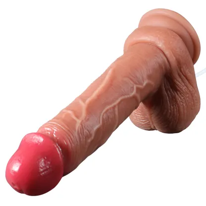 Realistische Spuitende Vibrating Dildo Met Zuignap 22.4cm