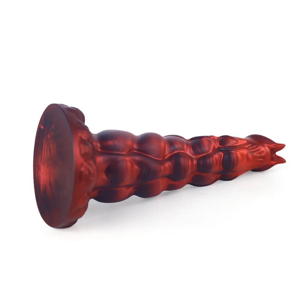 Realistische Zwarte Red Monster Dildo 23.3cm