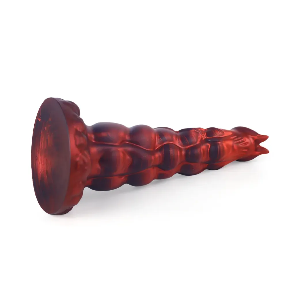 Realistische Zwarte Red Monster Dildo 23.3cm