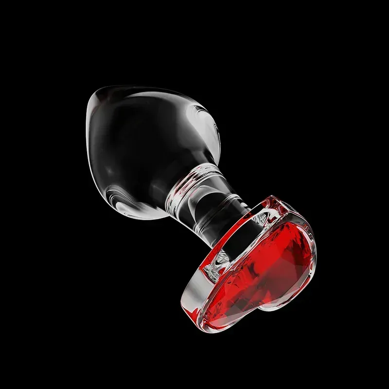 Red Glazen Dildo Buttplug